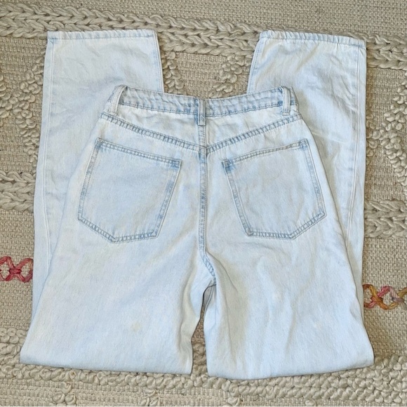 WeWoreWhat Baggy Straight Leg Distressed Jeans - Picture 6 of 9